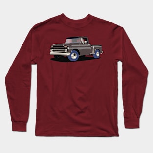 Chevrolet C10 in Black Long Sleeve T-Shirt